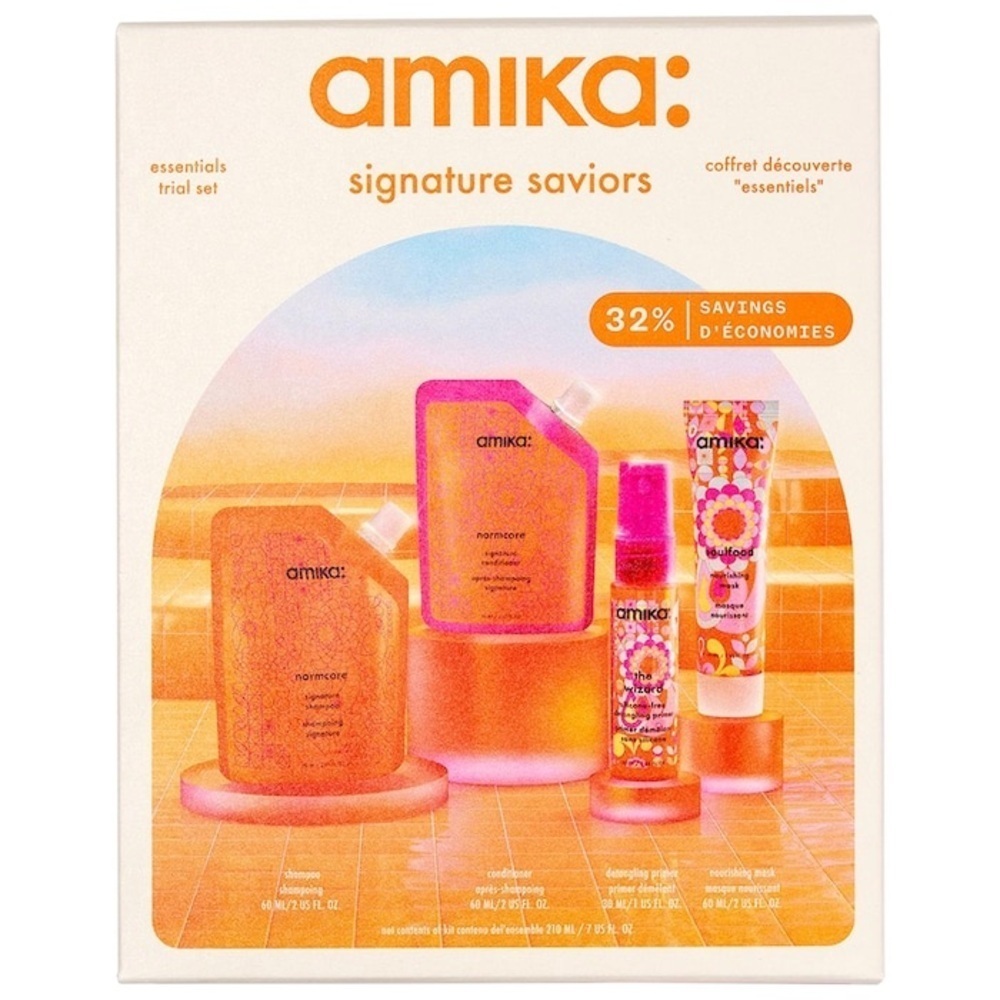 BNIB Amika Signature Saviors Essentials Hair Trial Set